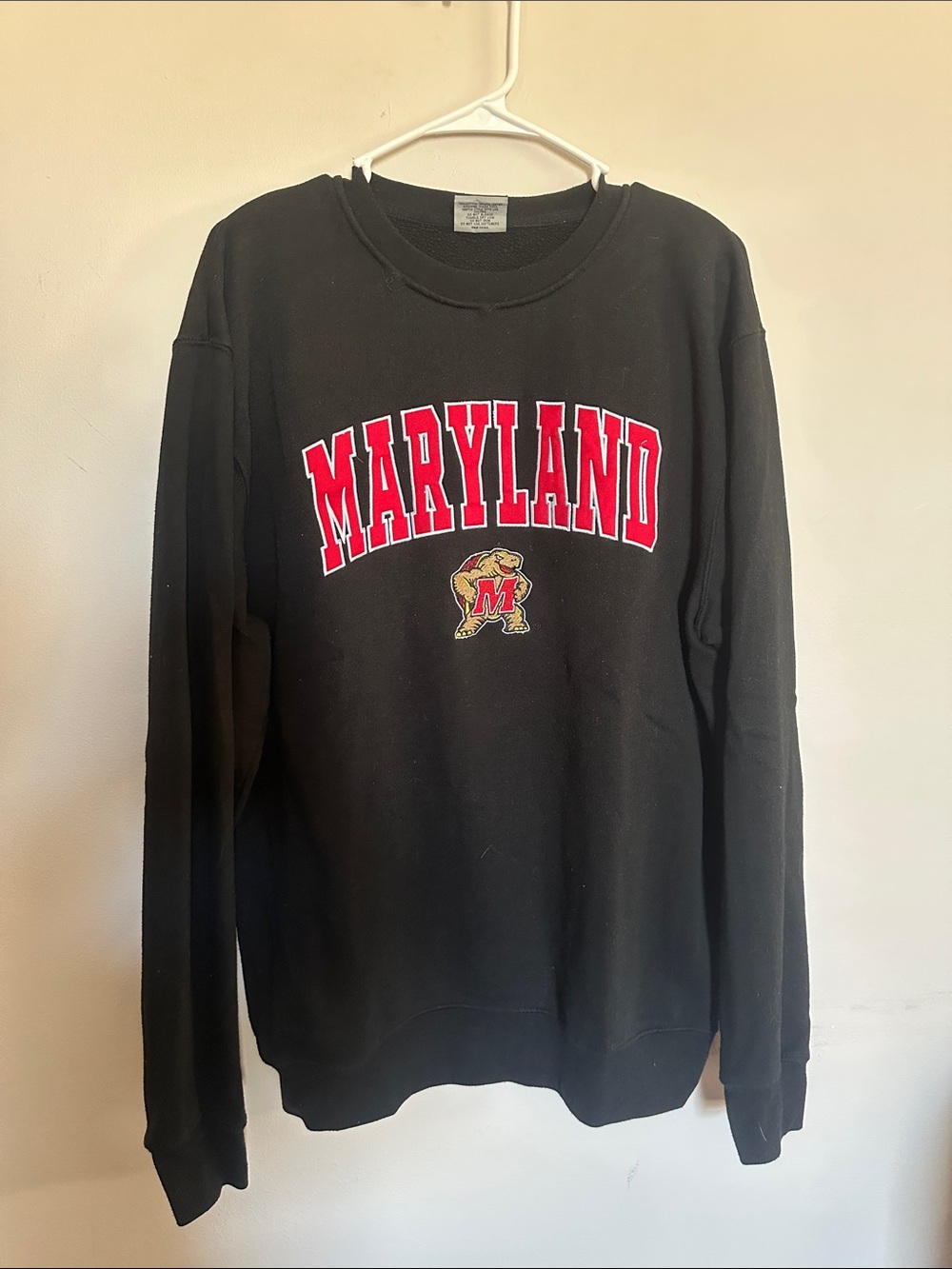 Maryland Black Crewneck Sweatshirt -
